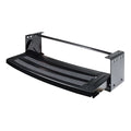 Black Steel Lippert 24-Inch Radius Single Manual RV Entry Step - Angled View | United RV Parts