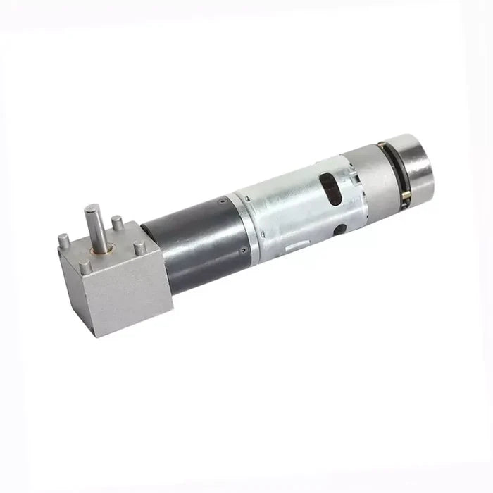 Silver Metal Lippert Schwintek 641948 In-Wall Cable Slide-Out Motor - Side View | United RV Parts