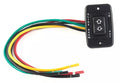 Black Lippert Slide Out Switch Assembly 117460 with Colored Wires - Front View | United RV Parts