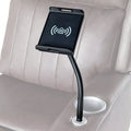 Black Thomas Payne Wireless Phone Charger and Cradle Mounted in RV Seat Cup Holder - Lifestyle View | United RV Parts