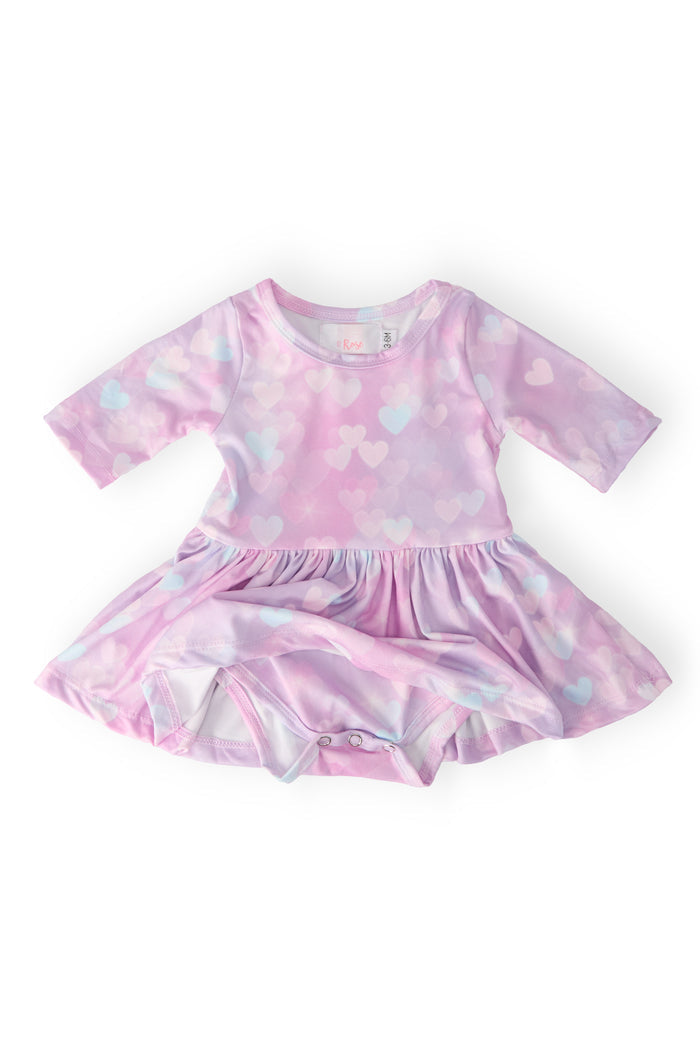 Love Story 3/4 Sleeve Twirl Bodysuit-Mila & Rose ®