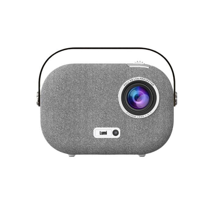 Lumi Labs | Portable Smart Projector – 1080p Full HD, 200 ANSI Lumens | Lumi-1 | Bluetooth, HDMI, USB & AUX | 4K Compatible | 1080P