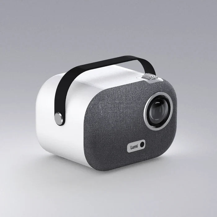 Lumi Labs | Portable Smart Projector – 1080p Full HD, 200 ANSI Lumens | Lumi-1 | Bluetooth, HDMI, USB & AUX | 4K Compatible | 1080P