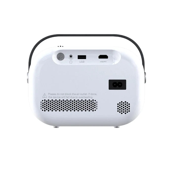 Lumi Labs | Portable Smart Projector – 1080p Full HD, 200 ANSI Lumens | Lumi-1 | Bluetooth, HDMI, USB & AUX | 4K Compatible | 1080P