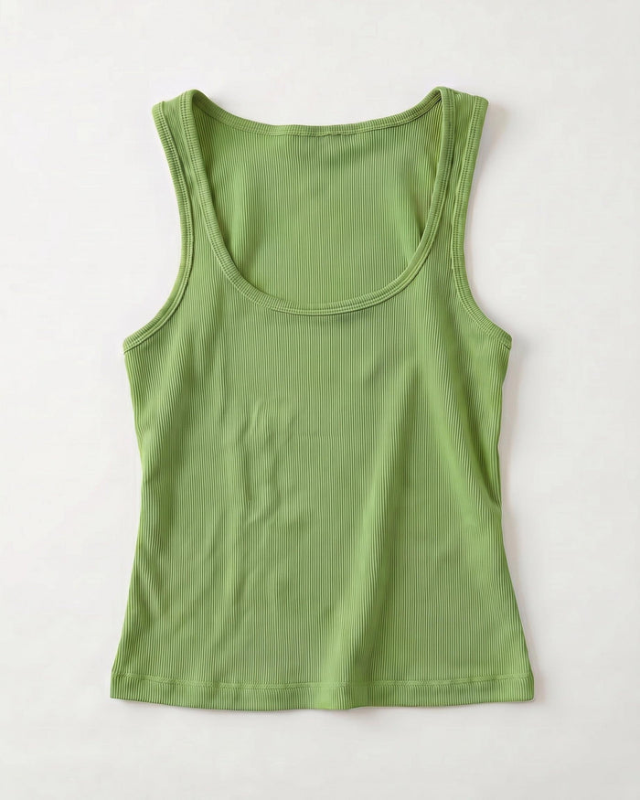 LUNA TANK TOP - MATCHA GREEN