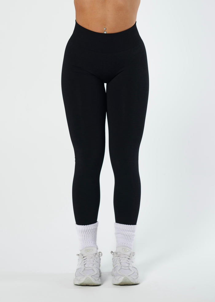 LUXE SCRUNCH LEGGINGS - BLACK