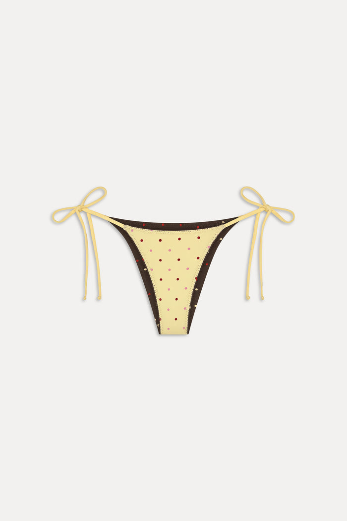 Mackenzie Cheeky String Bikini Bottom - Honey Bug