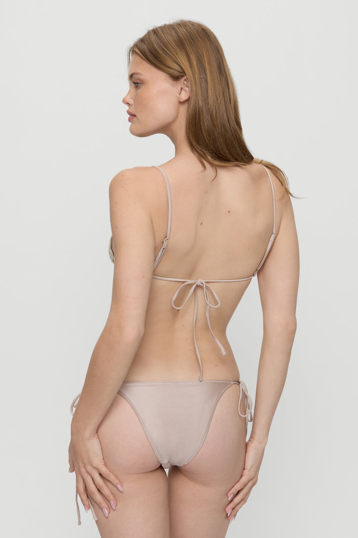 Mackenzie Cheeky Shine Bikini Bottom - Birthday Suit