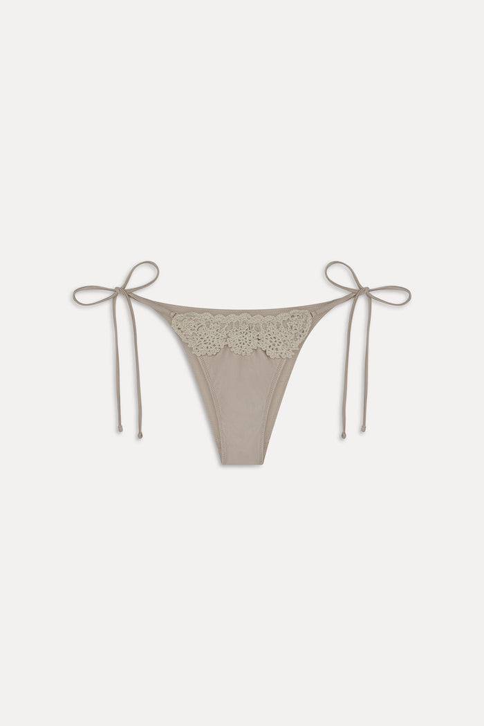 Mackenzie Cheeky Shine Bikini Bottom - Birthday Suit