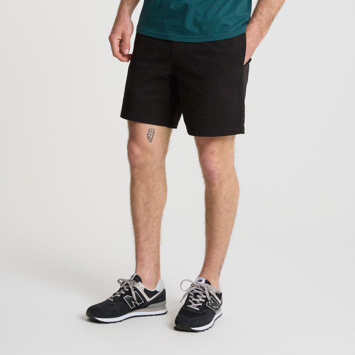 Versatile Roark boardshorts designed for active outdoor adventures, featuring a comfortable Bermuda cut, perfect for surfing or exploring.