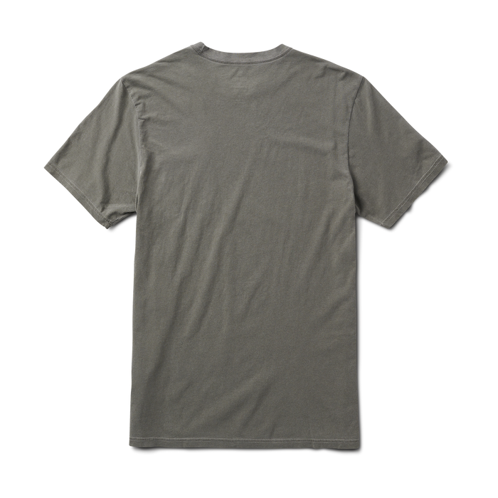 A close-up image of the Roark Made To Fade Short Sleeve Tee in Washed Military, showcasing the details and craftsmanship. Shop the official Roark store now.