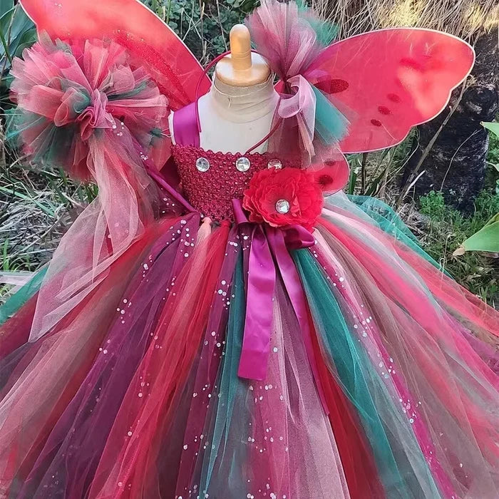 Magically Fall Woodland Fairy Ball Gown