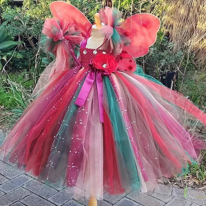 Magically Fall Woodland Fairy Ball Gown