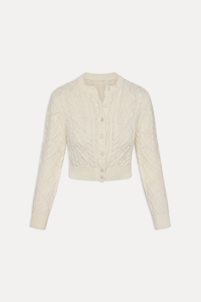 Marley Button Up Knit Cardigan - Honeymoon