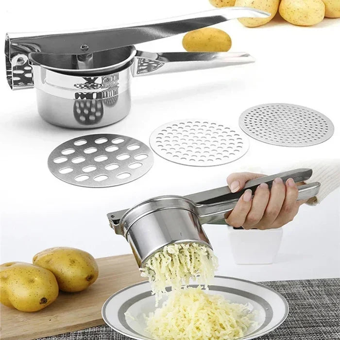 Masher Rice Press Mashed Potatoes Stainless Steel Crushing Puree