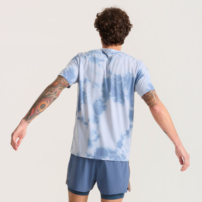 Stylish blue boardshorts with unique fish print design, perfect for outdoor adventures and water activities.
