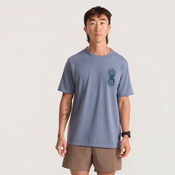 Active shirt featuring a stylish design with visible pocket and sleeve details by Roark, perfect for travel and adventure.