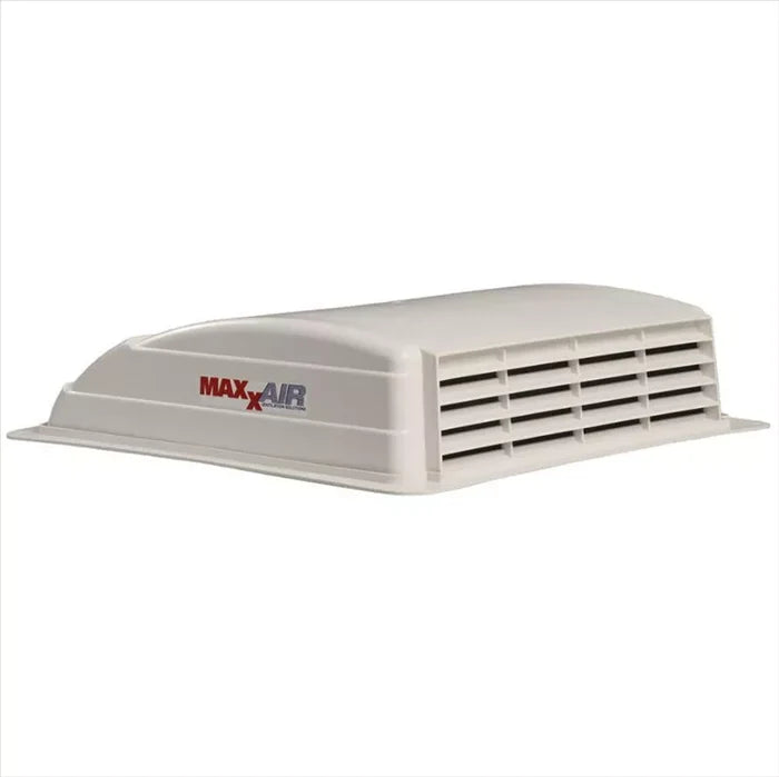 White MaxxAir Mini Vent 10.5 Inch Manual RV Vent - Side View | United RV Parts
