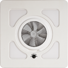 White MaxxAir Mini Vent Interior View - Bug Screen Detail | United RV Parts