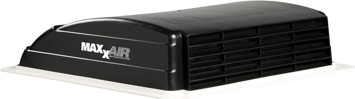 Black MaxxAir Mini Vent 6 Inch - Side Profile View | United RV Parts