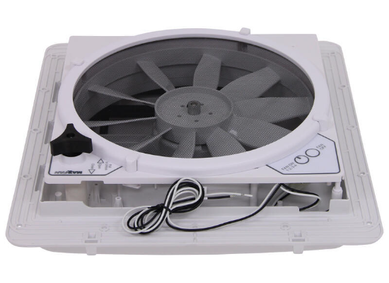 White MaxxAir MaxxFan 00B04301K Manual Lift Vent - Top View | United RV Parts