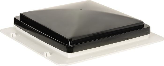Smoke MaxxAir MaxxFan 4-Speed RV Vent - Closed Exterior View | United RV Parts
