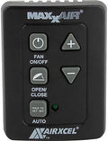 Black MaxxAir 5-Key Wall Control Panel - Front View | United RV Parts