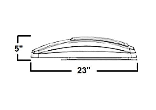 MaxxAir MaxxFan Deluxe 00-05100K Side Profile Dimensions Technical Drawing | United RV Parts