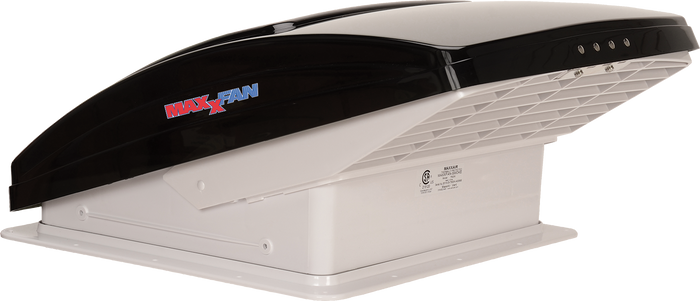 Smoke MaxxAir MaxxFan Deluxe 00-06401K RV Roof Vent - Side Profile | United RV Parts
