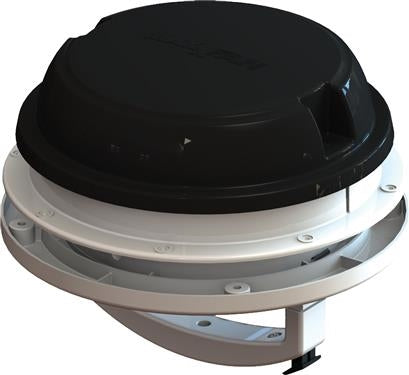 MaxxAir Maxxfan Dome 00-03812B Black Roof Vent - Side Profile | United RV Parts