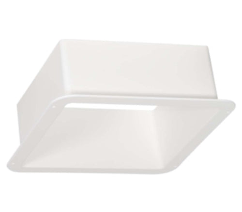 White Plastic MaxxAir Roof Vent Trim Ring - Angled View | United RV Parts