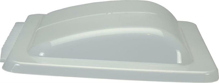 White Plastic MaxxAir RV Roof Vent - End View | United RV Parts