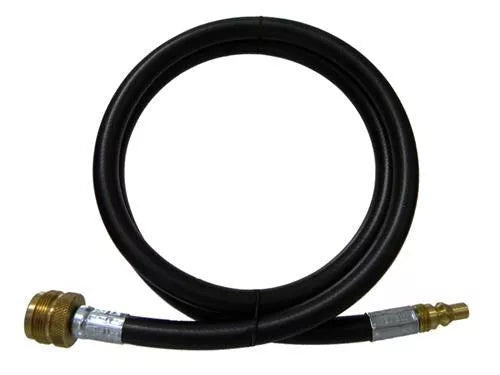 Black MB Sturgis Dual Quick Connect Propane Hose - Full Length View | United RV Parts