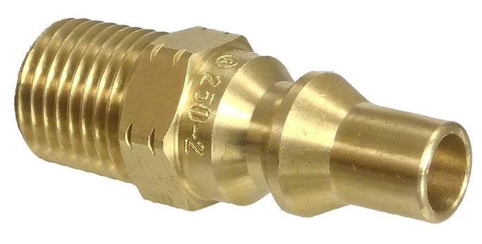 Brass MB Sturgis Model 250 Male Quick Disconnect Fitting - Angled View | United RV Parts