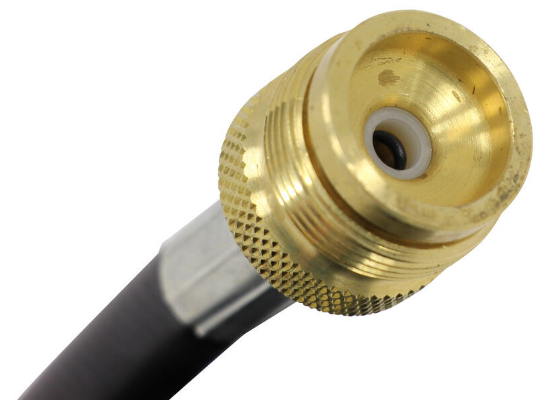 Brass Threaded Propane Connector - End View | United RV Parts