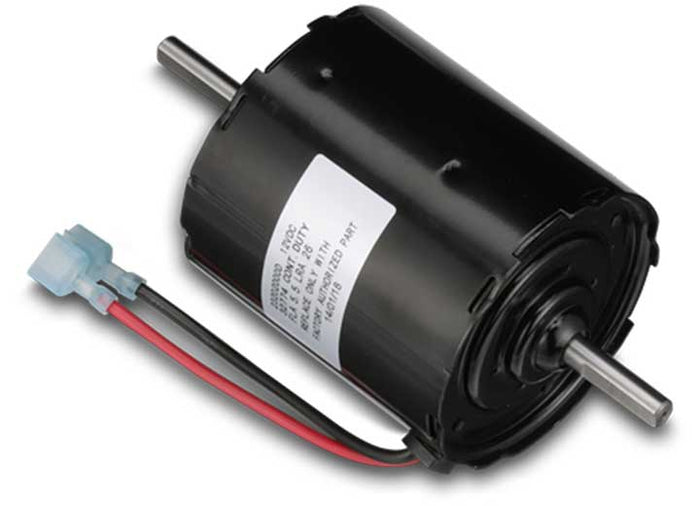 Black MC Enterprises 30130MC Dometic RV Furnace Replacement Motor - Angled View | United RV Parts