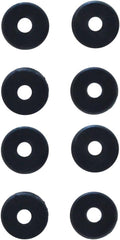 Black Rubber Magic Chef Stove Grommets 19950145MC - 8-Pack Flat Lay | United RV Parts