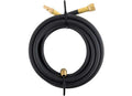 Black Rubber Propane Hose with Brass Quick Connect Fittings - Front View | United RV Parts