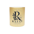 Metallic Logo Mug — 'R' Crest Silver/Gold Stainless Coffee Cup