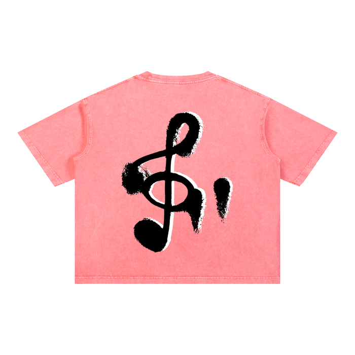 Mineral Wash Boxy Cotton T-Shirt