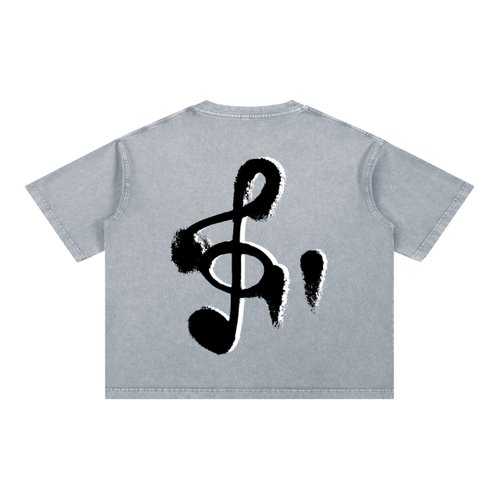 Mineral Wash Boxy Cotton T-Shirt