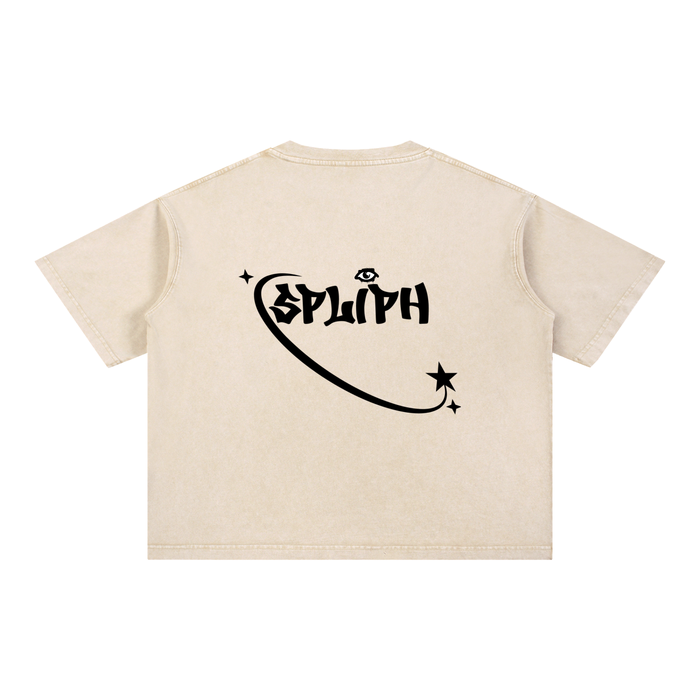 Mineral Wash Boxy Cotton T-Shirt