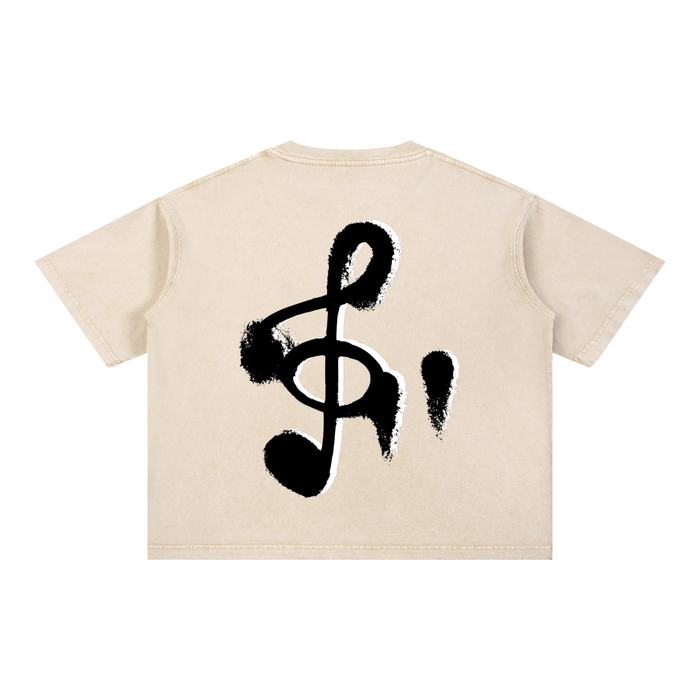 Mineral Wash Boxy Cotton T-Shirt
