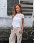 MONIQUE LACE TOP - WHITE