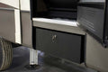 Black Steel MORryde Step Storage Box - Installed Under RV Steps | United RV Parts