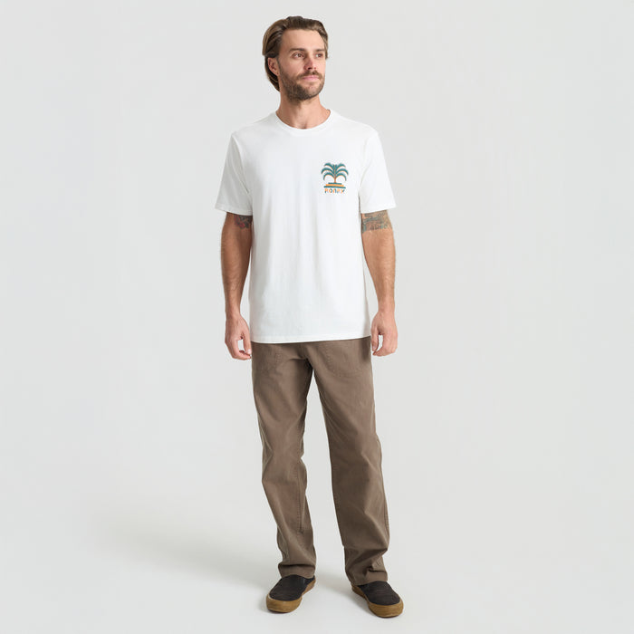 Close-up of a durable active shirt featuring a sleeve and pocket, ideal for adventure and outdoor activities.