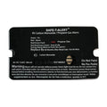 Black Safe-T-Alert 45-741 Dual LP/CO Alarm - Back Label View | United RV Parts
