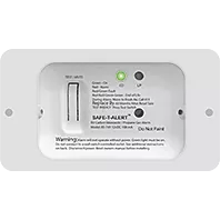 White MTI Industries 85-741-WT-TR LP CO Alarm - Back View with Wiring | United RV Parts