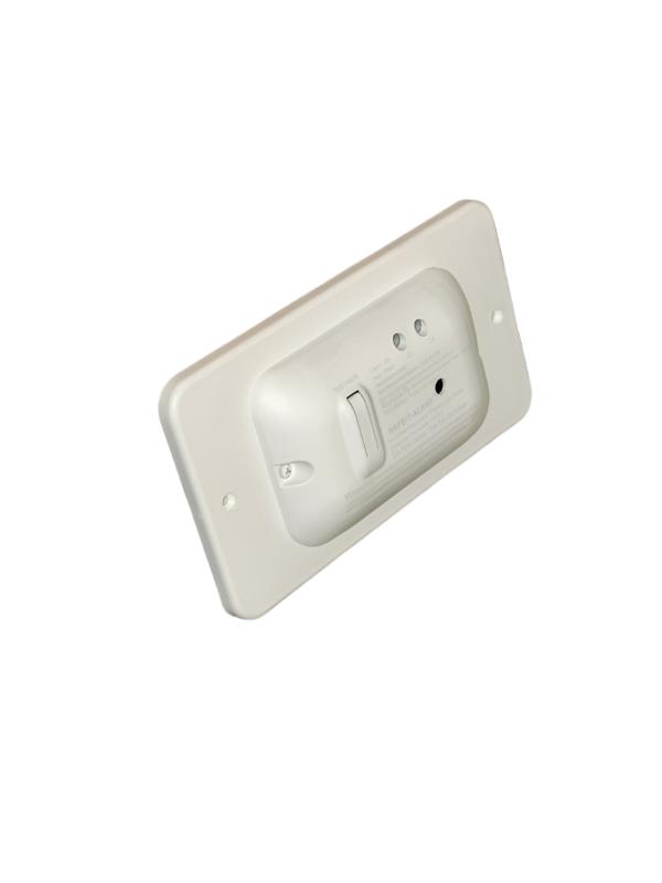 White MTI Industries Dual LP CO Alarm - Angled Side View Showing Profile | United RV Parts