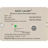 White MTI Industries Mini CO Alarm 62-542-WT - Back Panel with Wiring | United RV Parts